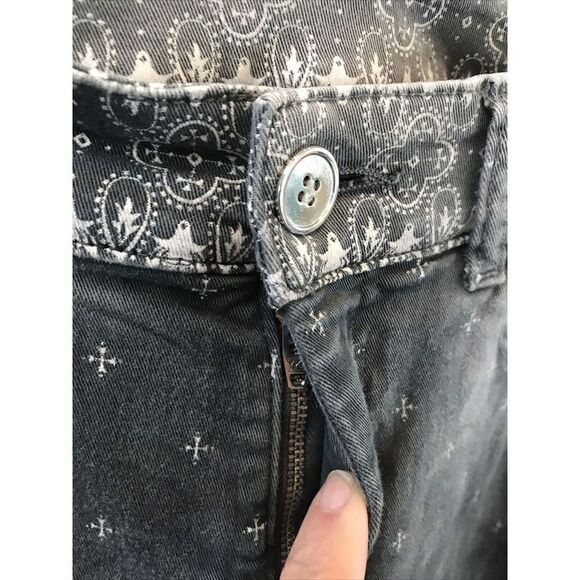 MM6 Maison Margiela Jeans Skinny IT 42 US M Gray Women Zip Slim Fit Cotton Blend - Picture 5 of 10